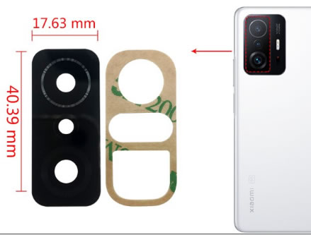 Lente da câmera - Xiaomi Mi 11T / Mi 11T Pro
