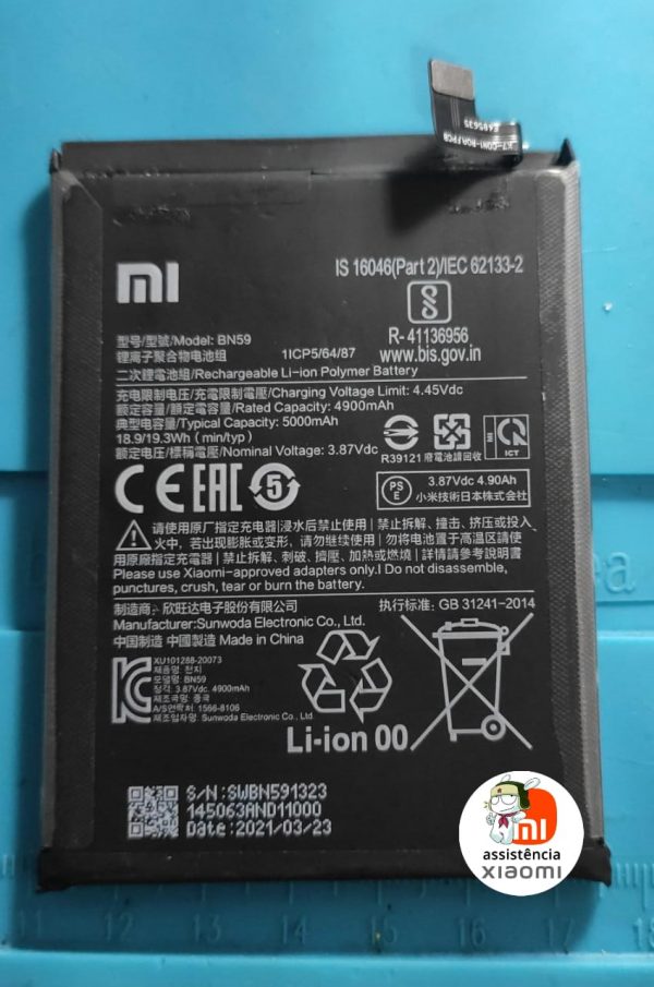 Bateria Xiaomi Redmi Note 10  / Note 10S (BN59)