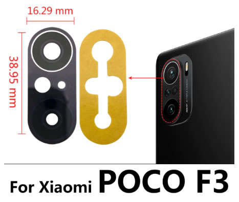 Lente da câmera - Xiaomi Poco F3 / F3 5G
